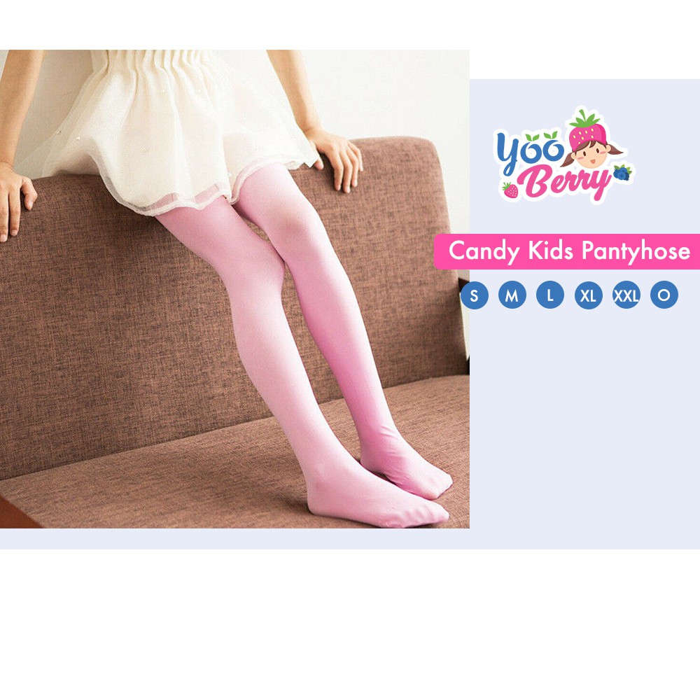 YooBerry Candy Kids Pantyhose Stocking Legging Anak Pink Berry Mart