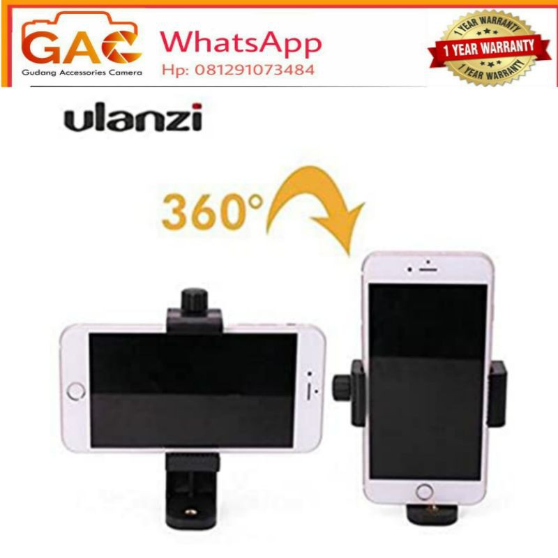 ULANZI holder tripod U mount horizontal vertikal 360 smartphone Hp