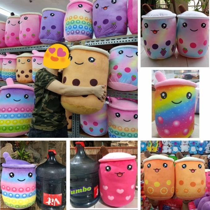 Boneka bantal boba brown sugar milk tea Jumbo size