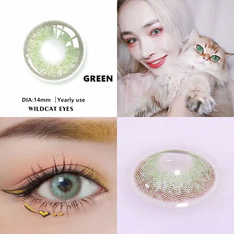 ❤️ RCS ❤️ Softlens import wildcat series blue green brown normal