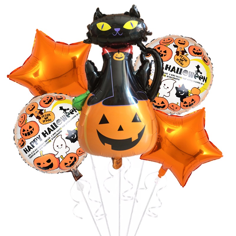 Image of Balon Desain Kartun Laba-Laba Hantu Besar Untuk Dekorasi Pesta Halloween #6