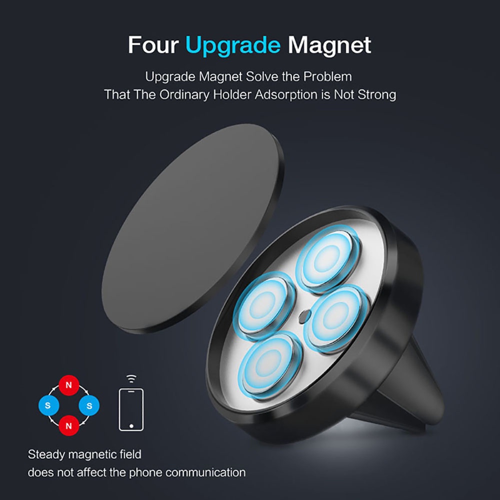 Bracket Wadah Penyangga Handphone Android Dengan Model Magnetik Untuk Mobil