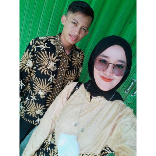Couple Gamis Batik Sutra Prada Ekslusif