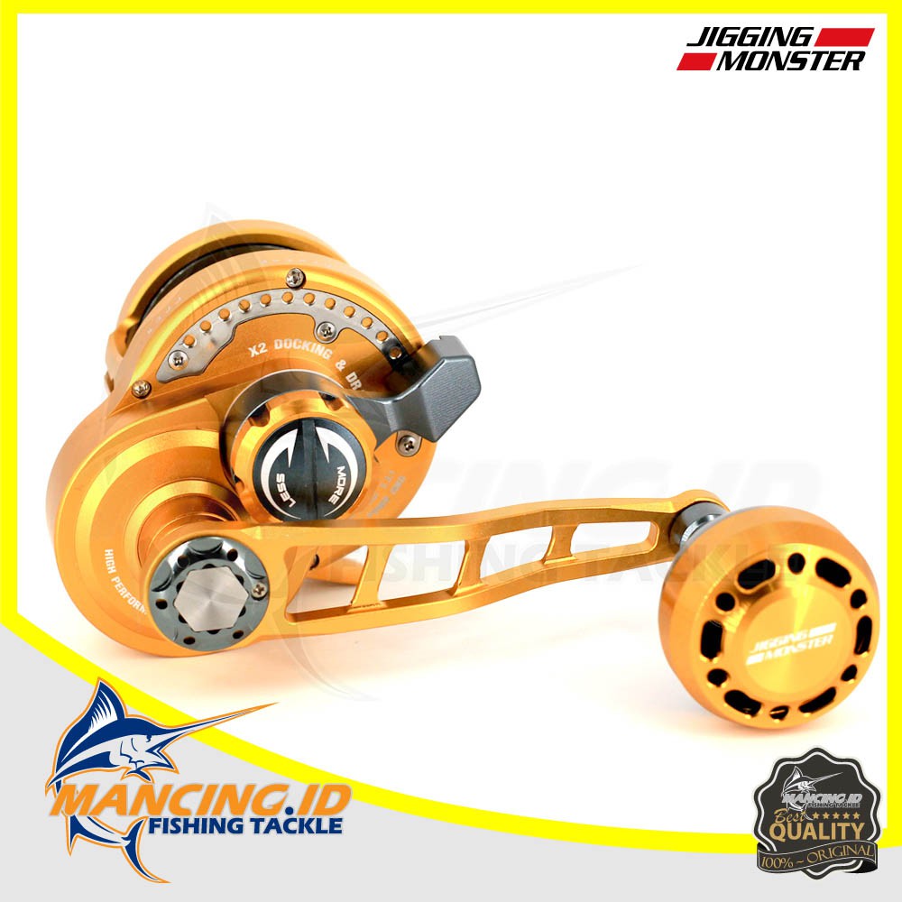 Jigging Monster GT PRO 400 PE4  Fishing Reel Perlengkapan Alat Pancing Pancingan Kerekan Ikan
