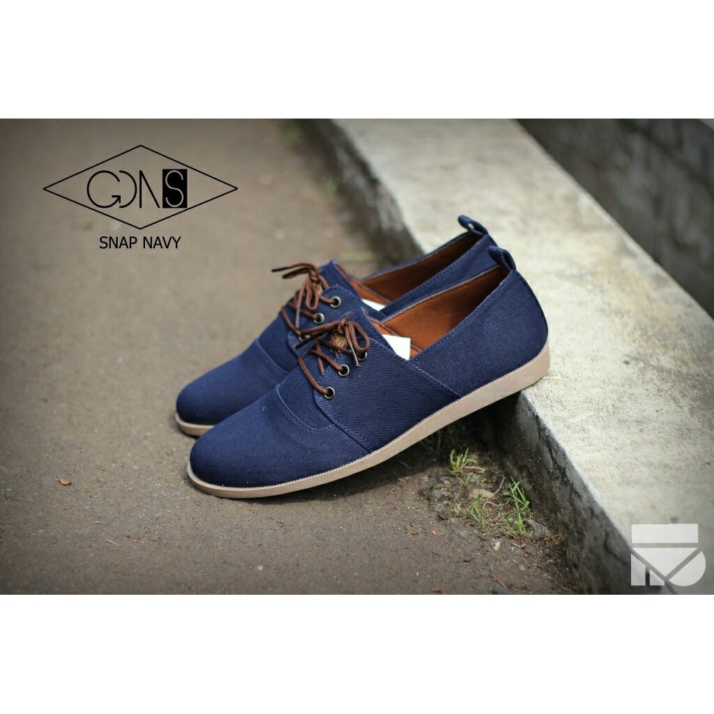 SNAP NAVY  |FORIND x GDNS| Sepatu Kets Sporty Santai Kasual Laki/Pria/Cowok - Sneakers - Footwear