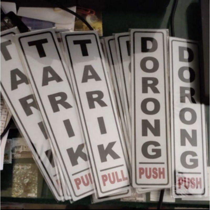 

Sign TARIK DORONG/Sign label/Sign Acrylic