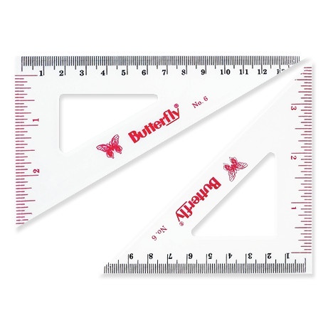 

Penggaris Segitiga 12 cm Butterfly BT-6 Murah [INSHOP]