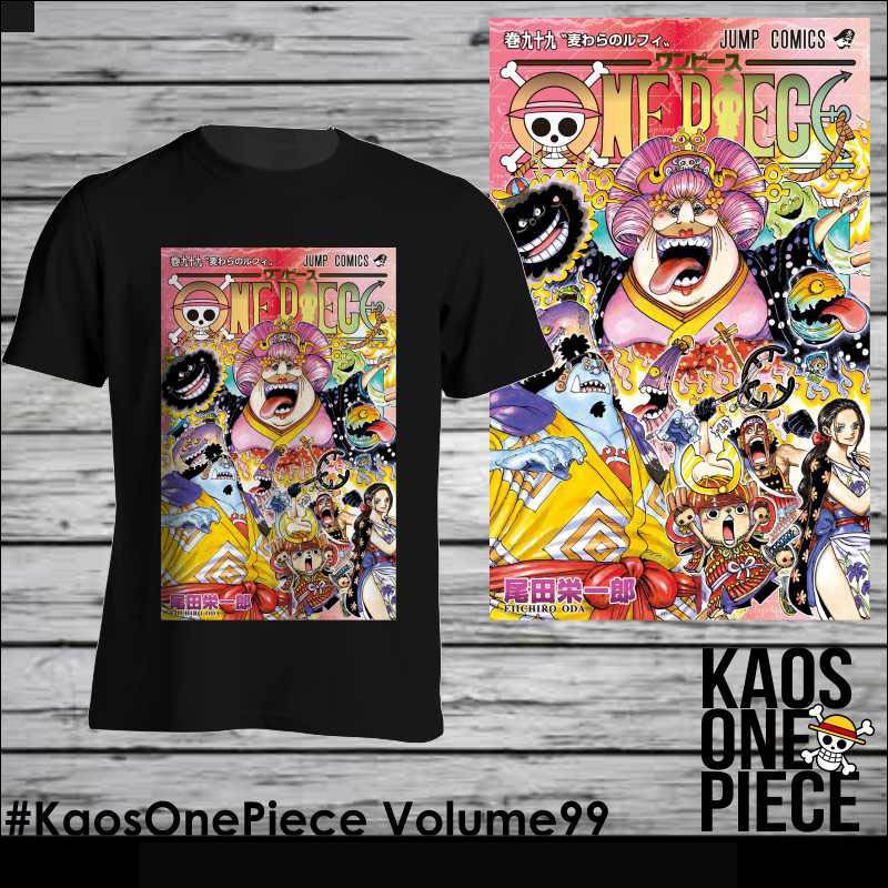 Kaos Cover Komik One Piece 99