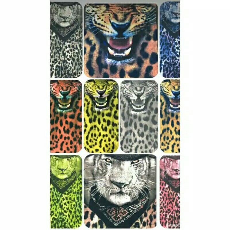 masker bap/bandana motif macan