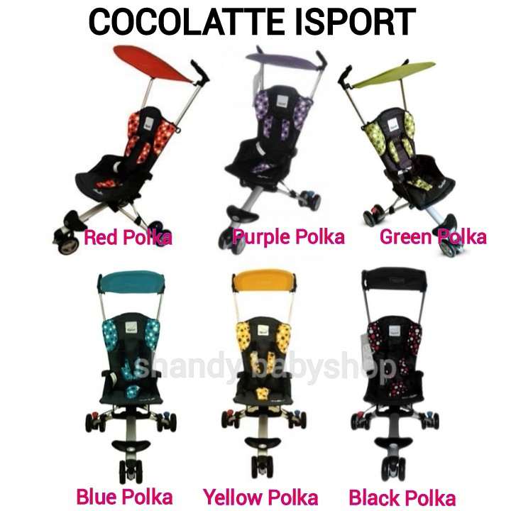 Jual STROLLER COCOLATTE ISPORT (POLKA 