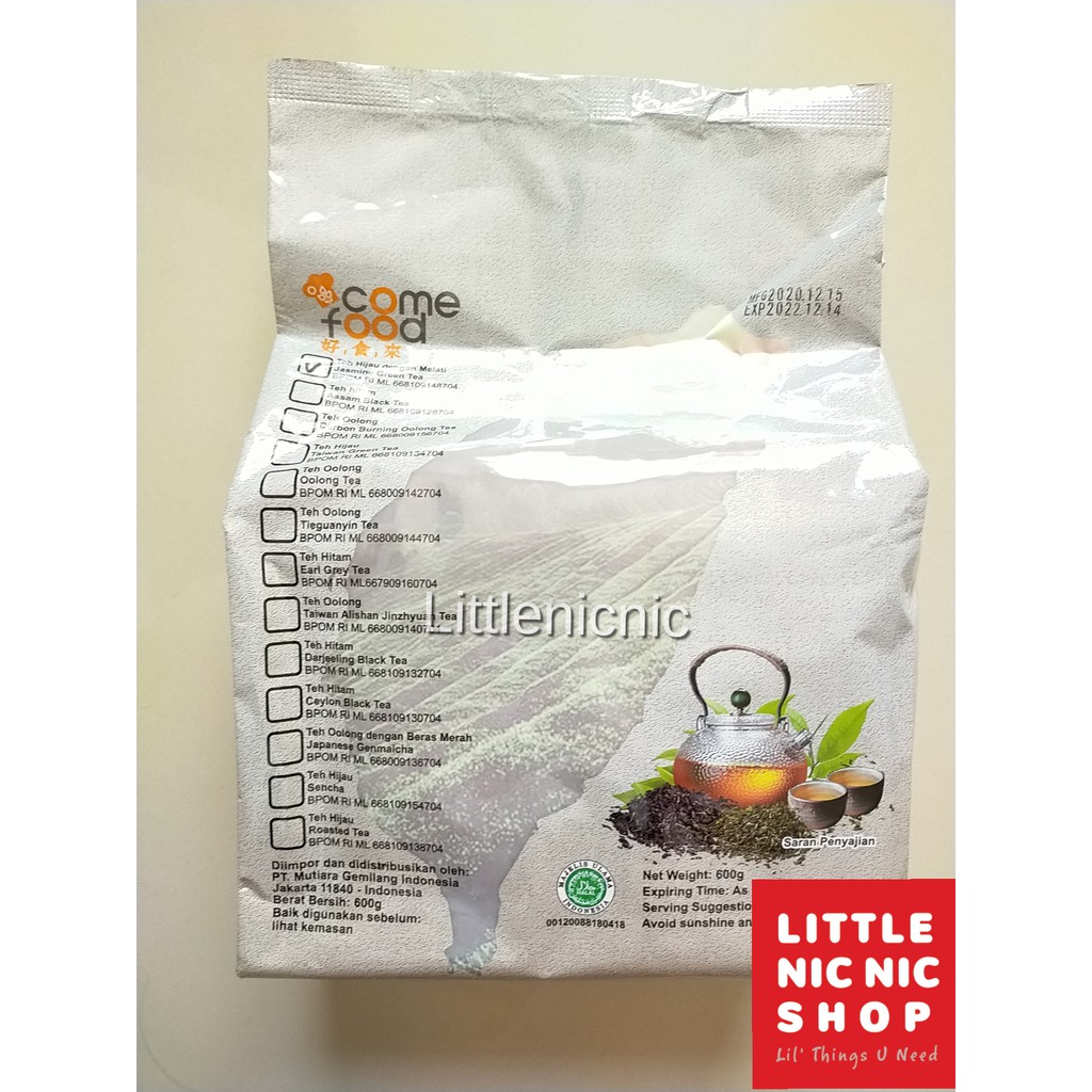 

Jasmine Green Tea Leaf Dauh Teh Hijau Kering Comefood Import