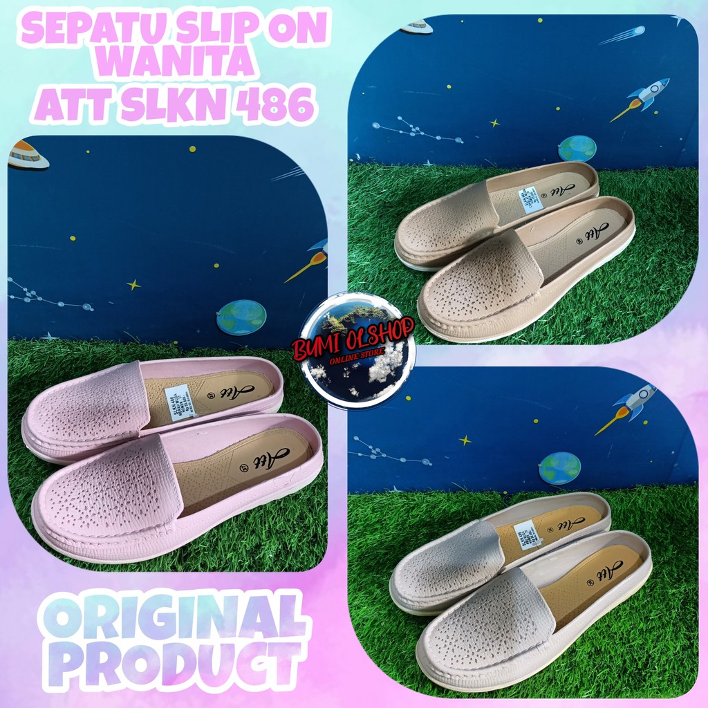 Pro Att Sandal Selop Wanita SLKN 486 Slip on / Sandal Slop Cewek Terbaru Murah Termurah / Sepatu slo