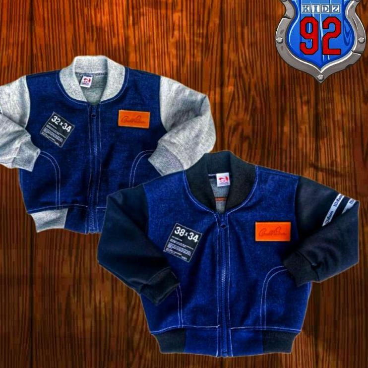 Jaket jeans bayi laki laki 0 6 bulan 6 12 bulan jaket anak 123 tahun jaket jeans anak cowok baju bay