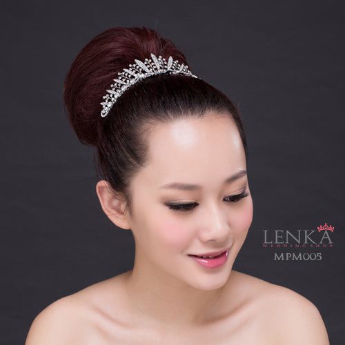 [SIAP KIRIM] MAHKOTA AKSESORIS SANGGUL PENGANTIN PESTA WEDDING CROWN MPM005