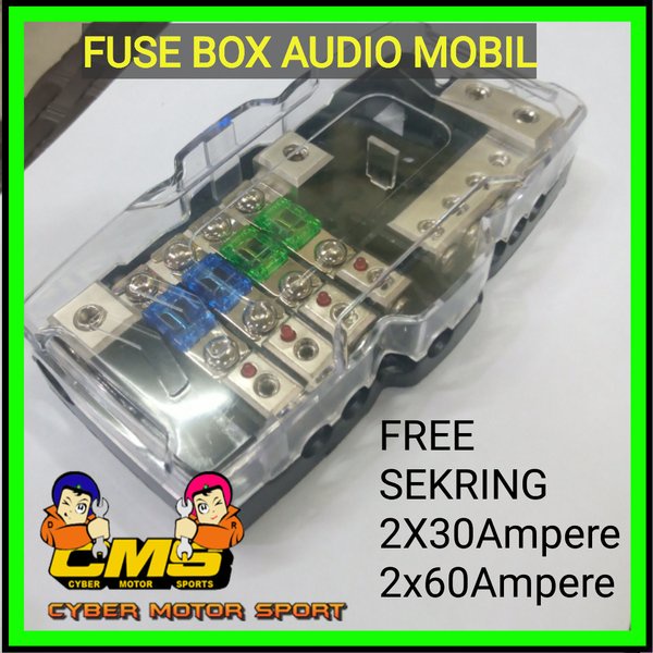 Fuse box audio mobil universal. Sekring mobil ANL stereo audio. fuse