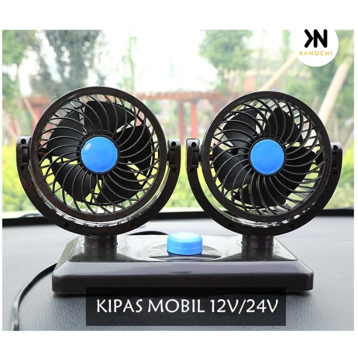 Kipas Angin Mobil YZH-T303 Double-Headed Fan Aksesoris Mobil Interior