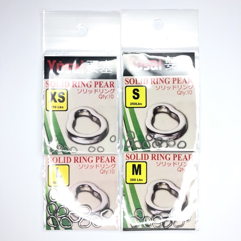 Solid Ring Pear Untuk Asisst Hook Metal Jig Jigging Kail Pancing