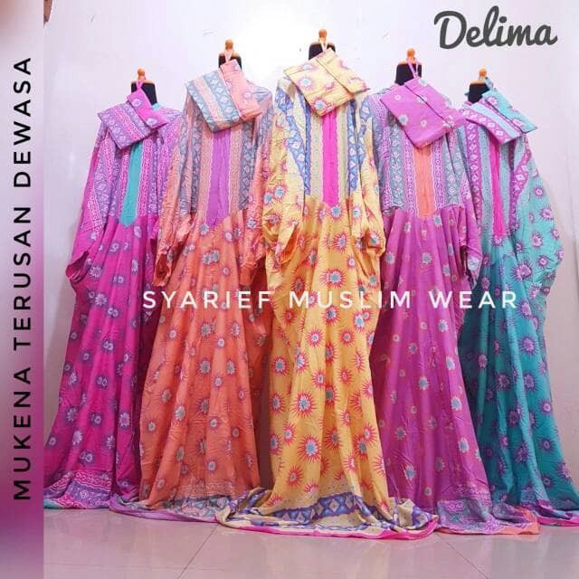 Promo Mukena Katun Bali Super Model Terusan 100 Asli PALING MURAH