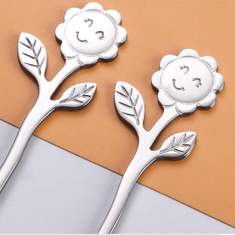 [Elegan] Sendok Teh Lucu Kreatif Mudah Dibersihkan Stainless Steel Alat Dapur Hadiah Pernikahan Hadiah Sendok Cangkir Aksesoris Dessert Spoon Fruit Fork