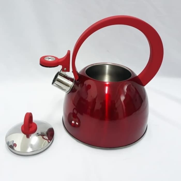 Whistling Kettle Teko Bunyi Supra Colora 2 L Merah