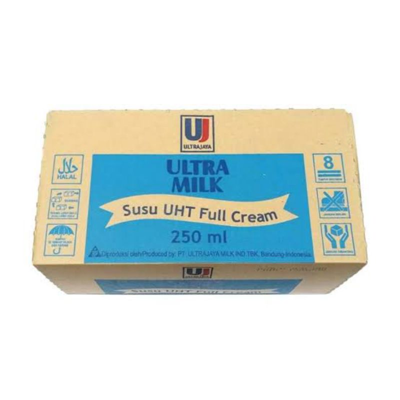 

Ultra Milk Susu UHT Full Cream 250ml 1 dus