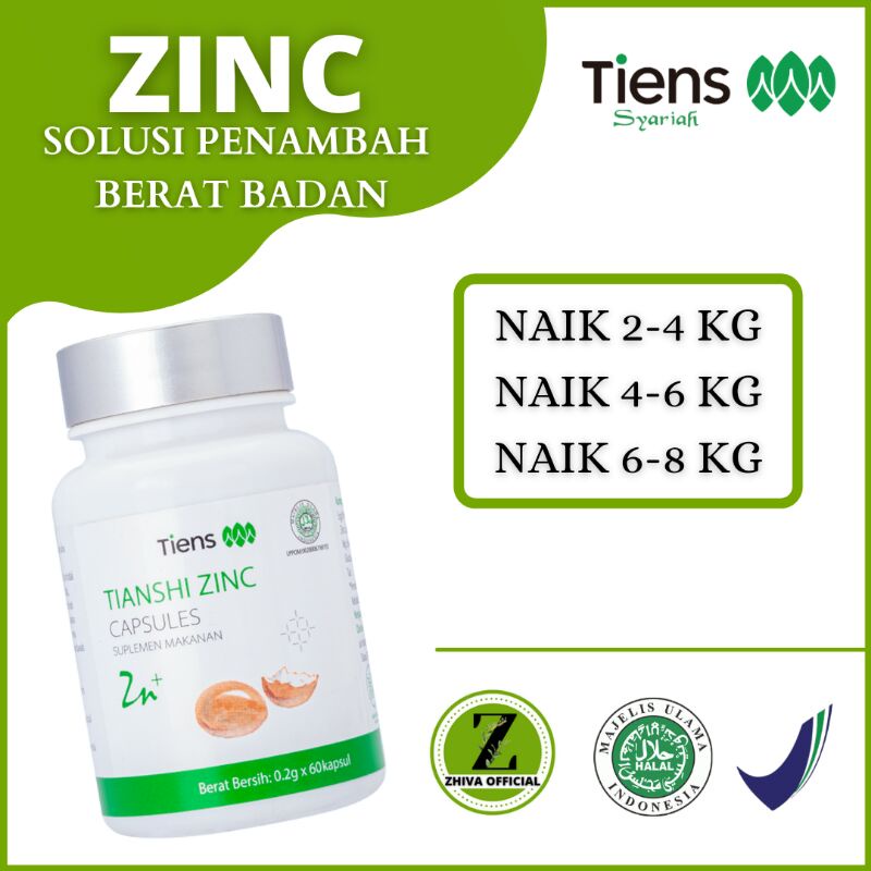 Zinc Penggemuk Badan Tiens | Zinc Tiens Original | Penggemuk Badan