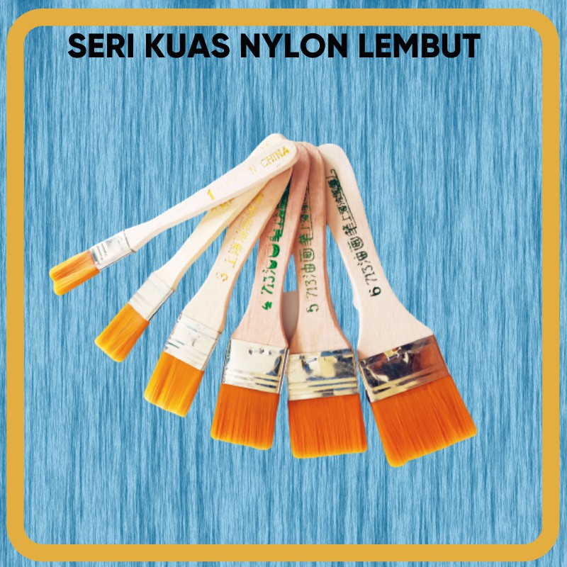 Kuas Decoupage nylon no.1. Kuas untuk kerajinan Decoupage atau craft Lain nya