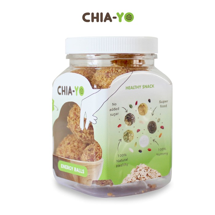 

Snack Bergizi- CHIA-YO Energy Ball Cup Cranberry isi 9 ball