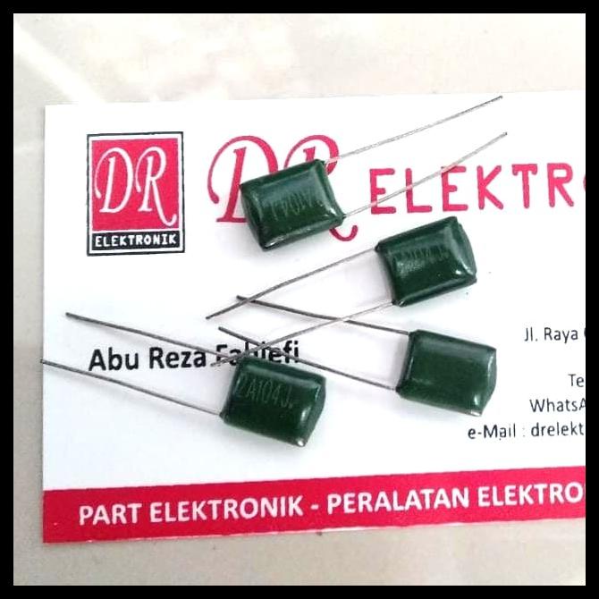 Milar Mylar Kapasitor Capasitor 104J 104 100Nf 100 Nf 100 Volt 100V Kode 291
