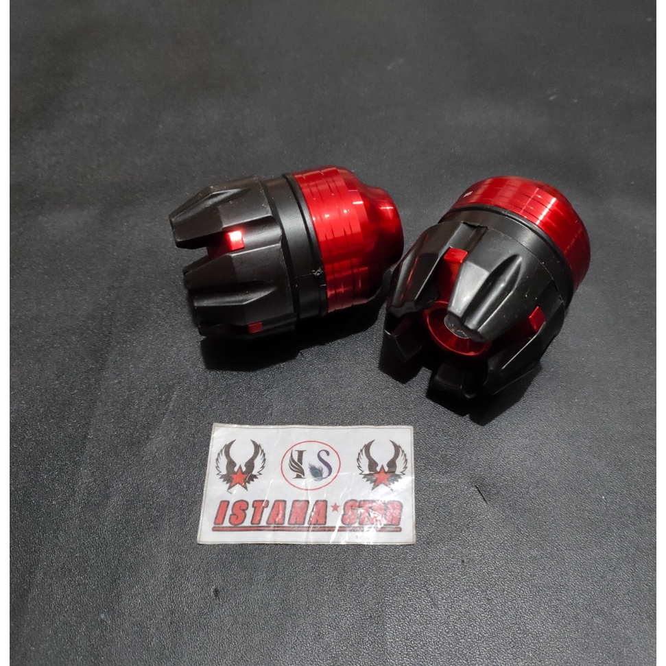 proguard robot stang + jalu as roda depan universal MERAH