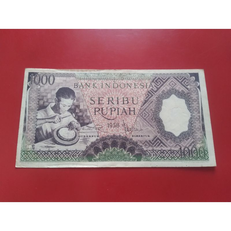 Uang Kertas Kuno 1000 rupiah seri PEKERJA