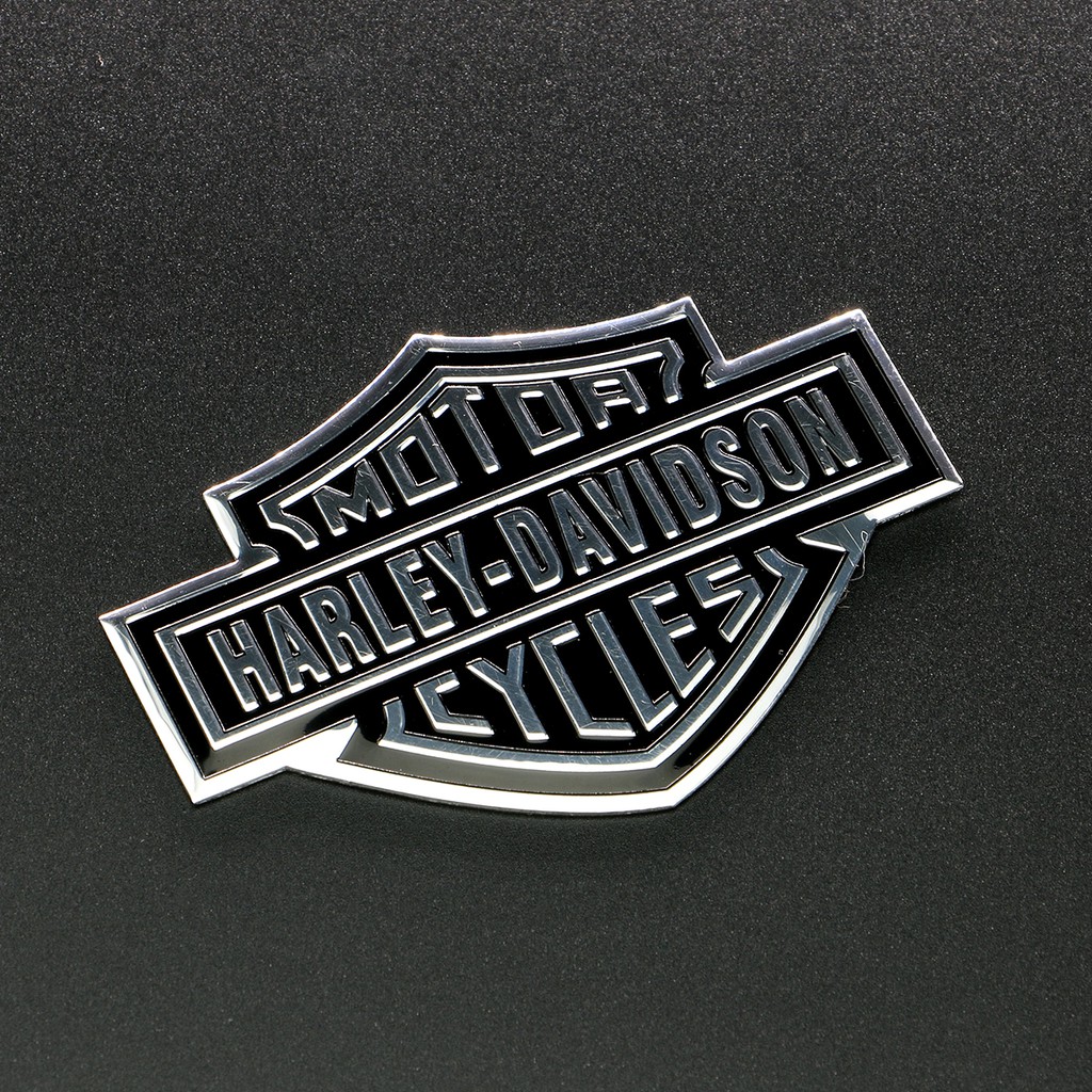 Harley Vintage Motor Kepribadian Sayap Tengkorak Topeng Dekoratif Stiker Body Metal Aluminium Sticker Cover Scratch Decal