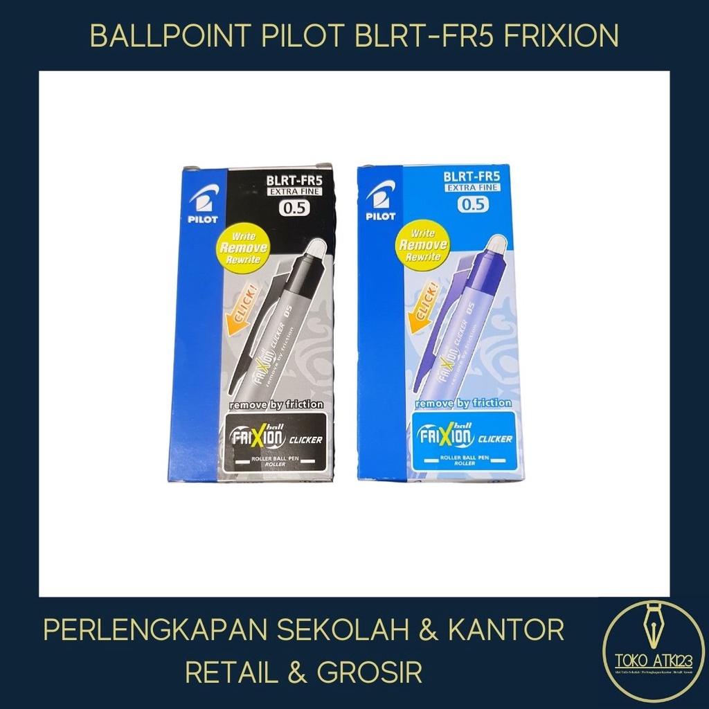 Ballpoint Pilot Frixion BLRT-FR5 Erasable Pen 0.5 Extra Fine