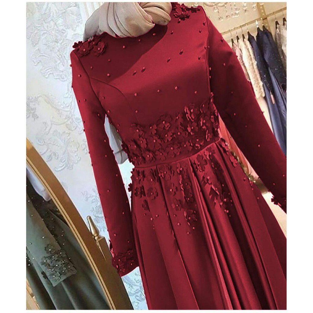 (FlashSale) Maxi Mutiara Bunga Laser  (6 warna) Termurah & ada Real Picture