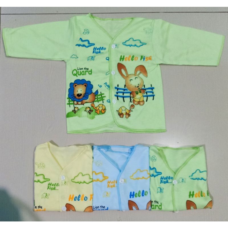 Baju Bayi Baru Lahir Lengan Panjang SNI ALIL Halus Lembut Atasan Bayi Baru Lahir Size Newborn Baju Baby New Born Perlengkapan Bayi Baru Lahir