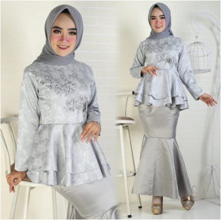 Promo  kebaya moderen jaguar bordir rok duyung