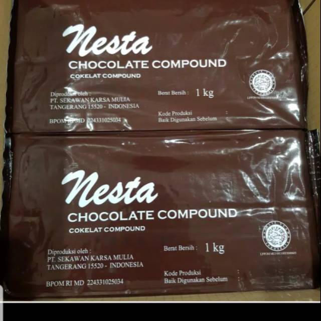 

COKLAT BLOK 1KG NESTA ISI 12 PACK PER DUS