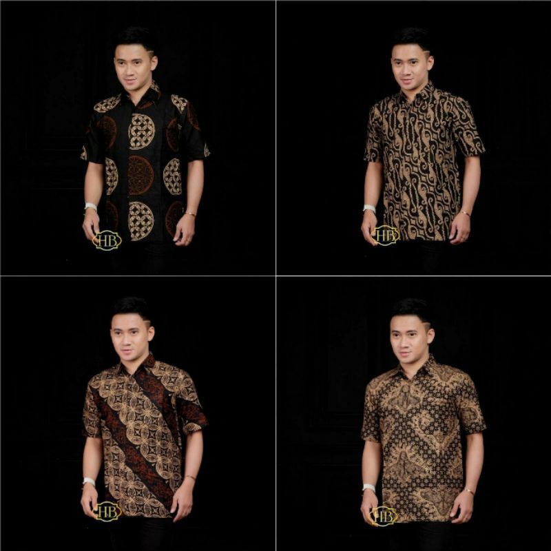 Kemeja batik Pria Lengan Pendek