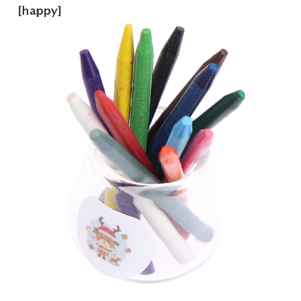 Ha 1 Set Miniatur Crayon Untuk Aksesoris Rumah Boneka