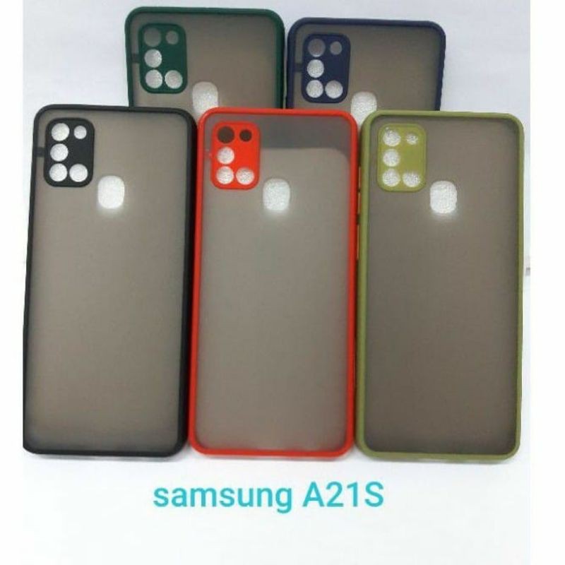 LC - Hardcase Bumper Aero Samsung A21S Hybrid Case My Choice Dove Samsung A21S