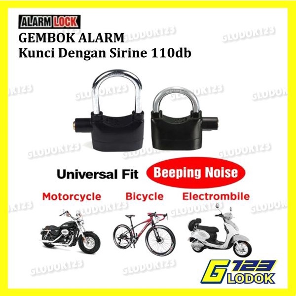 Gembok Alarm Anti Maling (Alarm lock , Kunci Gembok Alarm )