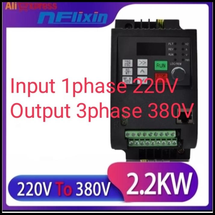 Inverter Variabel Motor 2,2Kw 220V 1Phase To 380V 3Phase