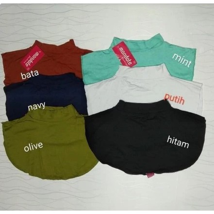 MANSET LEHER POLOS MANSET PENUTUP LEHER MANSET LEHER / DALAMAN JILBAB BAHAN KAOS BISA COD//PGM