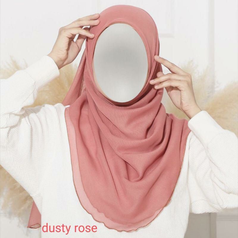 Hijab Bella Malaysia Murah Hijab Shawl Malaysia Jilbab Kekinian Grosir Bawal Curve uk 110×110 Makass