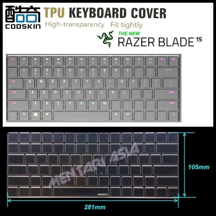 Keyboard Protector Razer Blade 15 - Cooskin Premium Tpu Clear