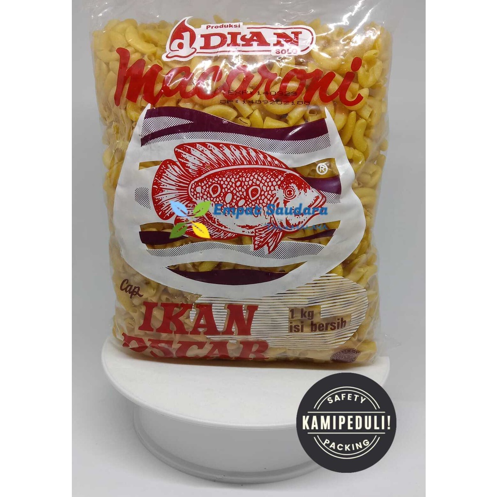 

MAKARONI BANTET MERK IKAN OSCAR KEMASAN 1 KG