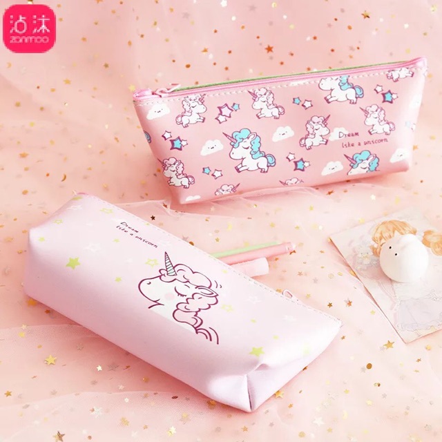 ATM.Medan Kotak Tempat Pensil Model Kartun Unicorn Anti Air-1