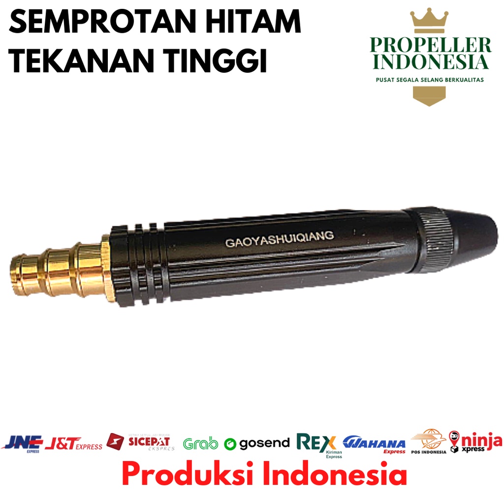 Semprotan Cuci Motor Mobil Tekanan Tinggi Hitam Semprotan 1/2-3/4 Inch