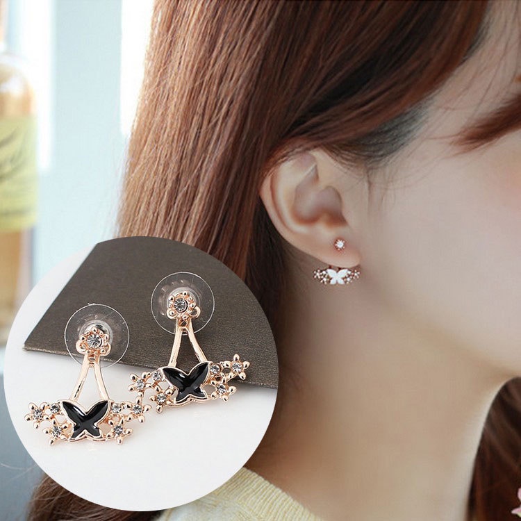 Elegan little daisy bunga mutiara anting-anting Bells of Ireland stud anting-anting untuk wanita ant