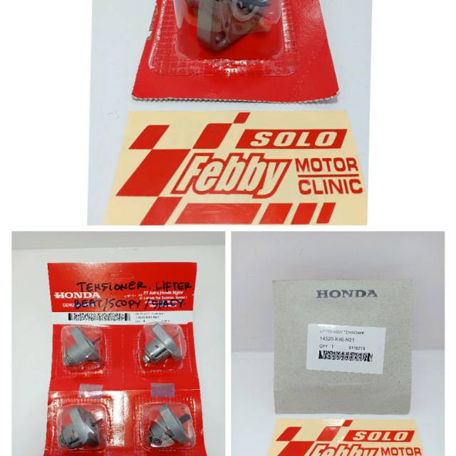 STUT KAMPRAT-SETELAN RANTAI KAMPRAT HONDA SUPRA X 125-KARISMA-REVO ORIGINAL AHM 14520-K46-N21